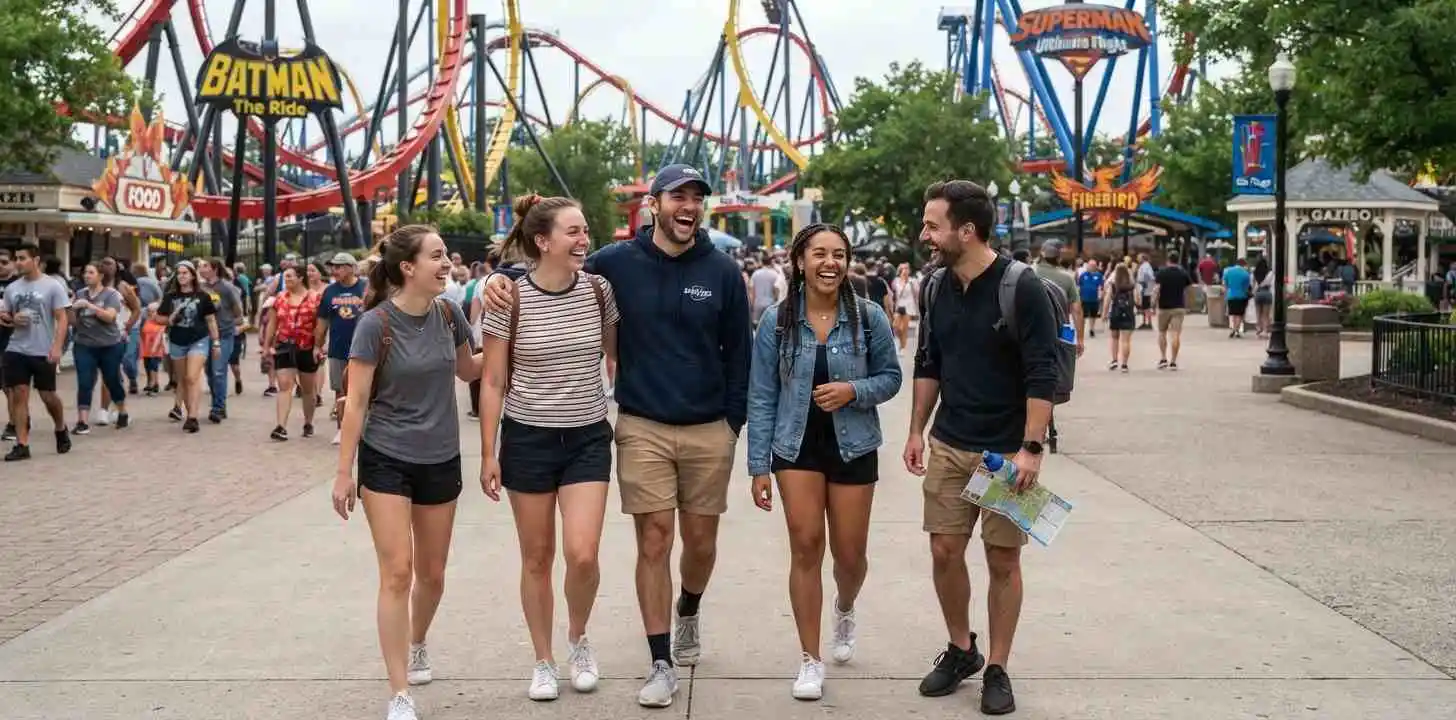 Six Flags Captions