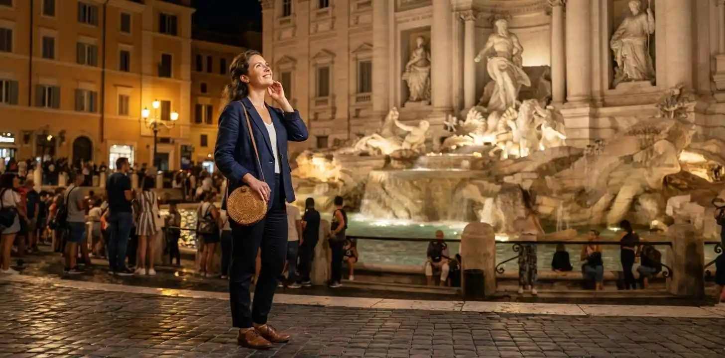 Trevi Fountain Captions