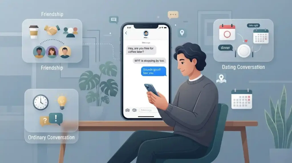 MYF shown in a conversation where context helps explain its meaning